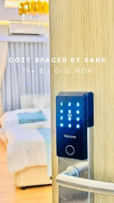 a room with a room with a room with a bed at SM MOA Near NAIA Airports The B's Crib MOA in Manila