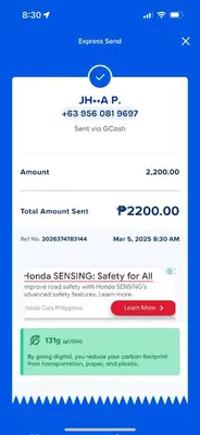 a screenshot of a cell phone screenshot of the iphone sams app at Lornas Place in Manila