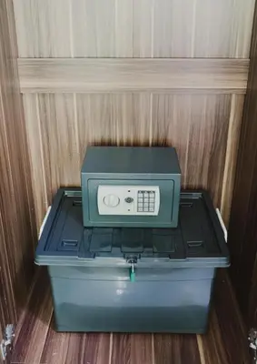 a microwave sitting on top of a stove at Yong's Place at Vista Residences Taft in Manila