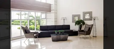 a living room with a couch and two chairs at Light Residences 1BR Apartment Balcony in Manila