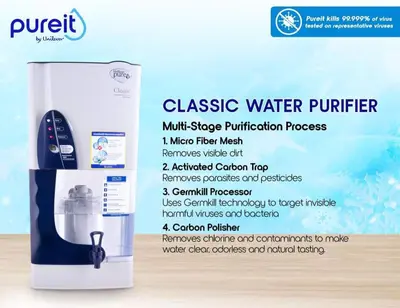 a box of water purifier with a pair of scissors at # 15 Laguna Bel-Air Home in Sta Rosa by Red Door House Rental in Santa Rosa