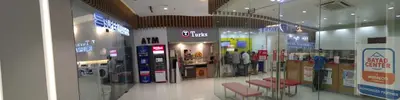 a shopping mall with a lot of items on display at Cozy 1BR-Grace Residences in Manila