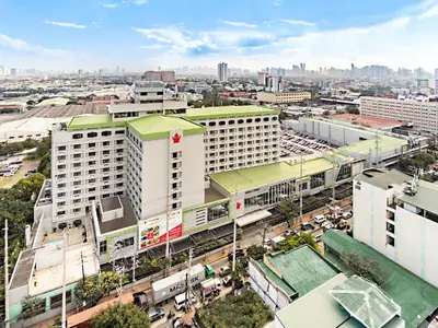 an overhead view of a city with buildings at Manila Prince Hotel in Manila
