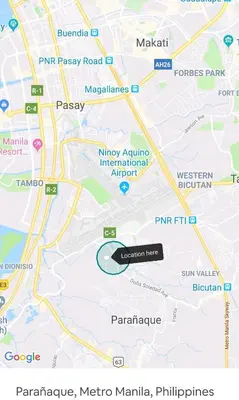 a map of pymsey road with a marker at Condo Transient Near NAIA Airport-Unlimited Internet v2 in Manila