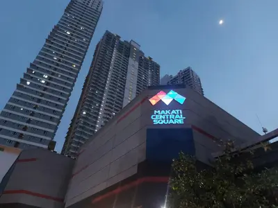 akan central square in a city with tall buildings at Great Place at Beacon Tower Makati in Manila