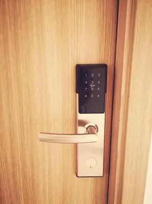 a door with a door knob and a lock on it at Serenity Cove MOA in Manila