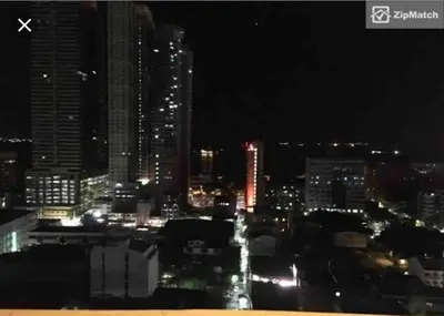 a view of a city at night with buildings at 3BR 70sqm Free internet, Penthouse unit in Ermita, Manila near US Embassy in Manila
