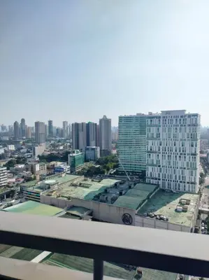 a view of a city from a building at Cubao Manhattanheights U31N TB, Studio Unit in Manila
